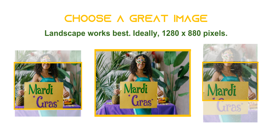 Choose a great image - events